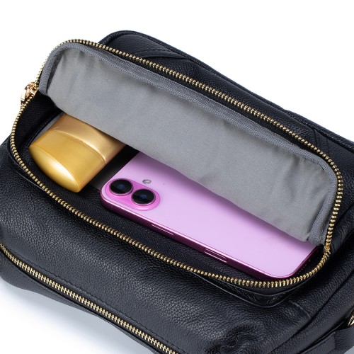 Full Leather Crossbody Bag 
