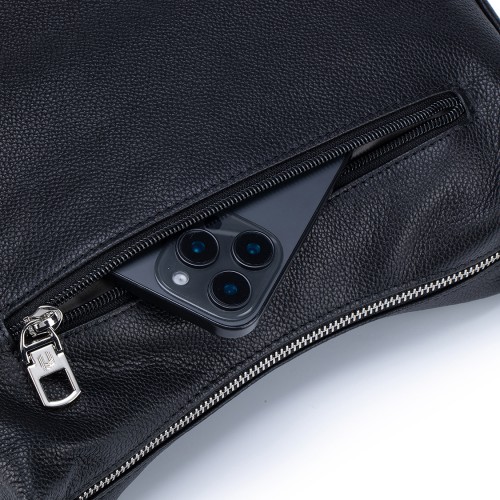 Full Leather Crossbody Bag 