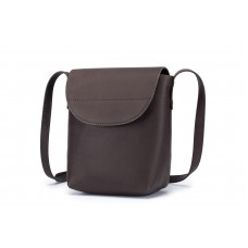 Full Leather Vertical Crossbody Bag