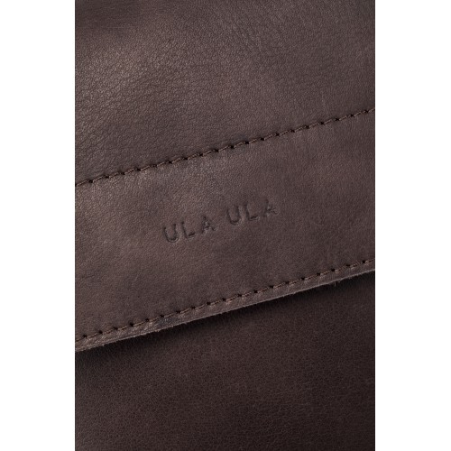 Full Leather Small Vertical Crossbody Bag