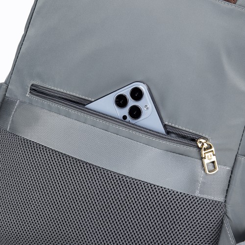 Fine Nylon Leather Trim 14” Laptop Backpack
