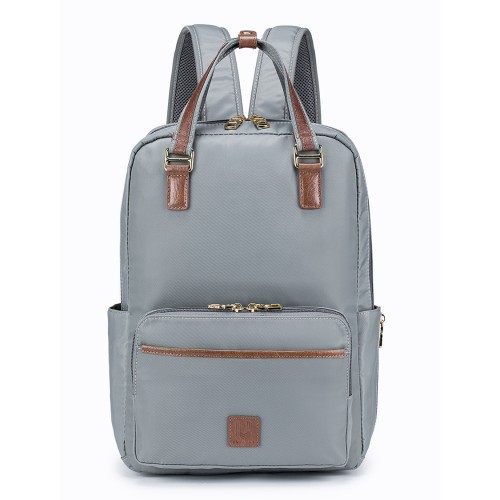 Fine Nylon Leather Trim 14” Laptop Backpack