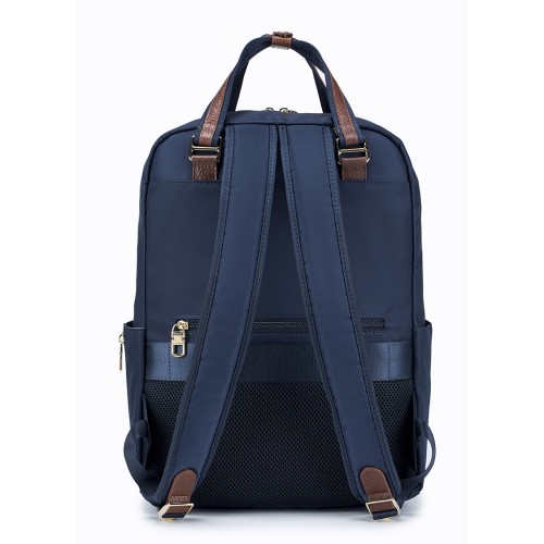 Fine Nylon Leather Trim 14” Laptop Backpack