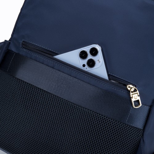 Fine Nylon Leather Trim 14” Laptop Backpack