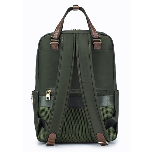 Fine Nylon Leather Trim 14” Laptop Backpack